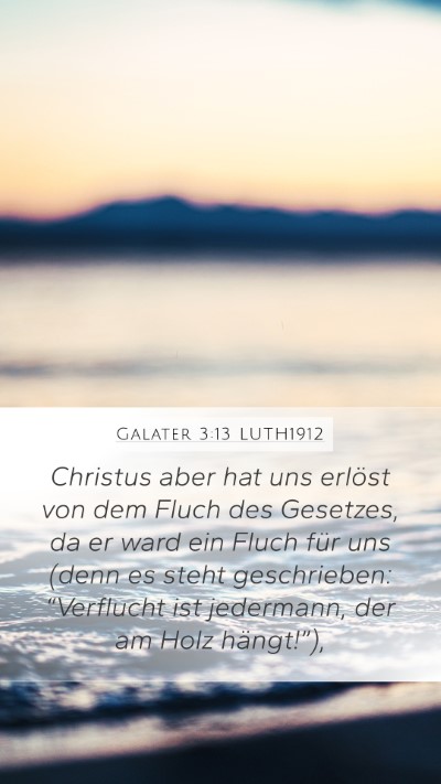 Galater 3:13 LUTH1912 Bible Verse Image