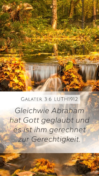 Galater 3:6 LUTH1912 Bible Verse Image