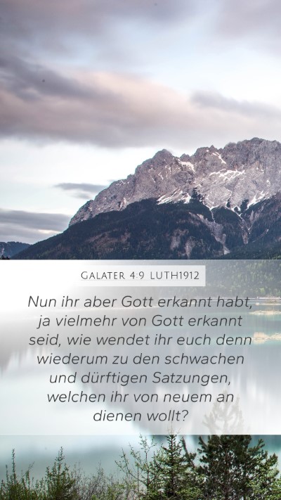 Galater 4:9 LUTH1912 Bible Verse Image