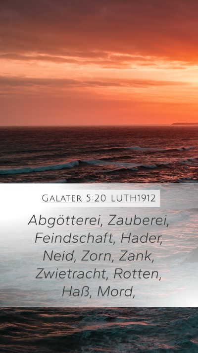 Galater 5:20 LUTH1912 Bible Verse Image