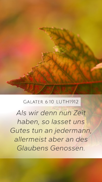 Galater 6:10 LUTH1912 Bible Verse Image