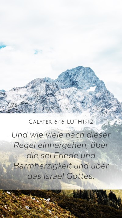 Galater 6:16 LUTH1912 Bible Verse Image