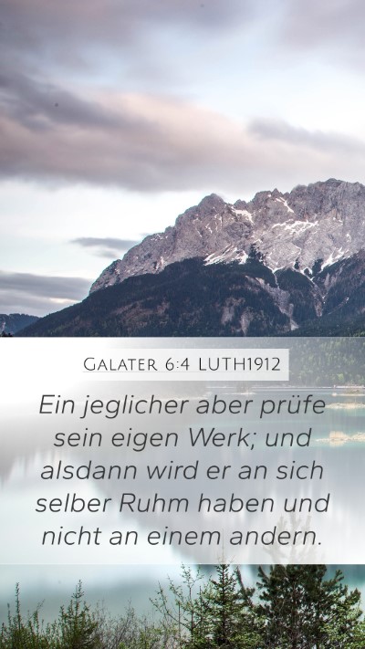 Galater 6:4 LUTH1912 Bible Verse Image