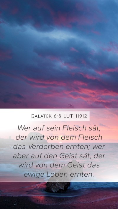 Galater 6:8 LUTH1912 Bible Verse Image
