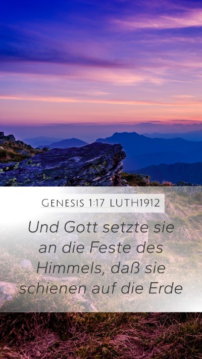 Genesis 1:17 LUTH1912 Bible Verse Image