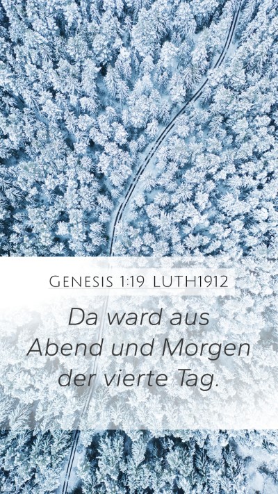 Genesis 1:19 LUTH1912 Bible Verse Image