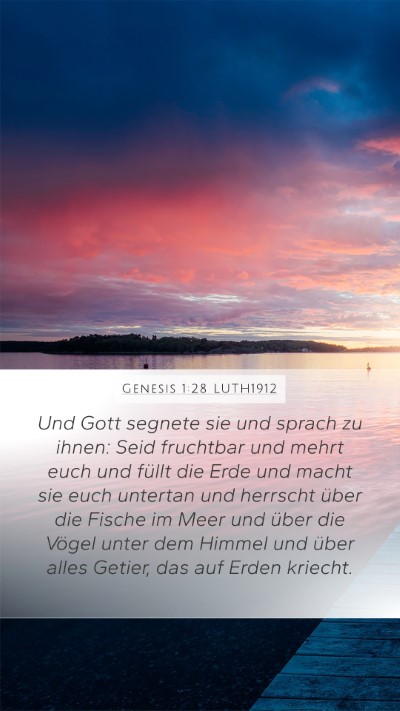 Genesis 1:28 LUTH1912 Bible Verse Image