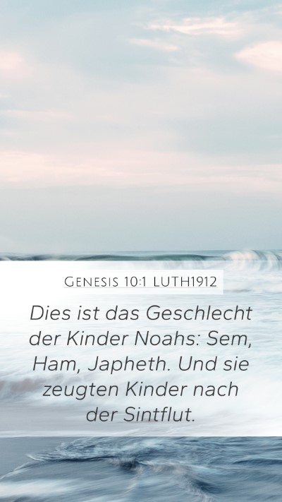 Genesis 10:1 LUTH1912 Bible Verse Image