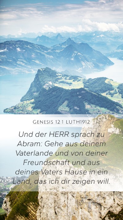 Genesis 12:1 LUTH1912 Bible Verse Image