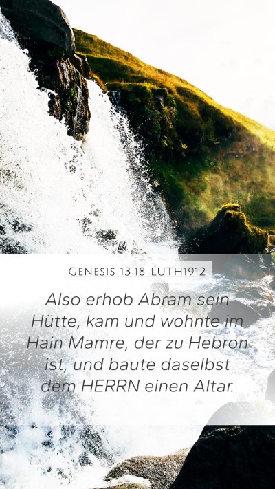 Genesis 13:18 LUTH1912 Bible Verse Image