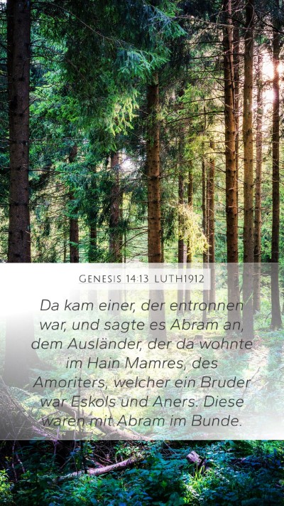 Genesis 14:13 LUTH1912 Bible Verse Image