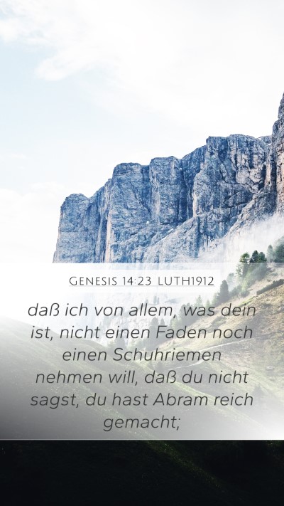Genesis 14:23 LUTH1912 Bible Verse Image