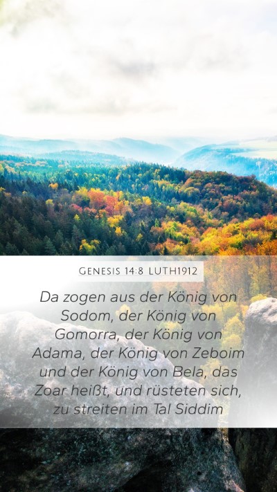 Genesis 14:8 LUTH1912 Bible Verse Image