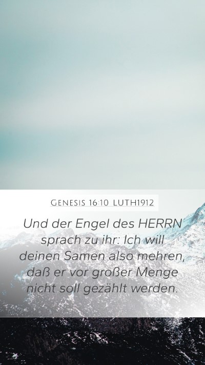 Genesis 16:10 LUTH1912 Bible Verse Image