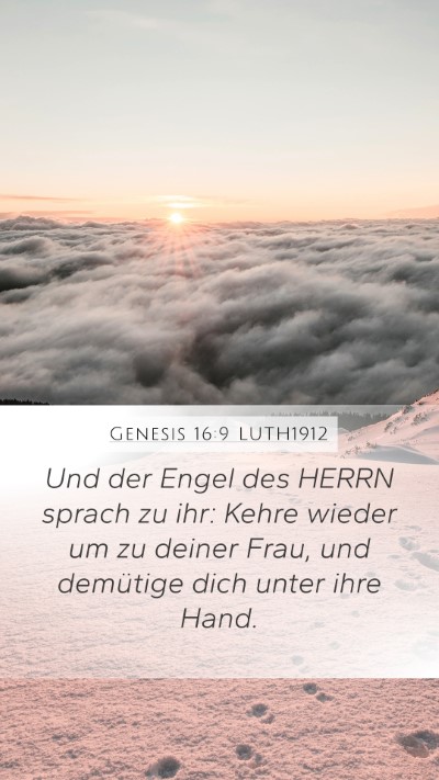 Genesis 16:9 LUTH1912 Bible Verse Image