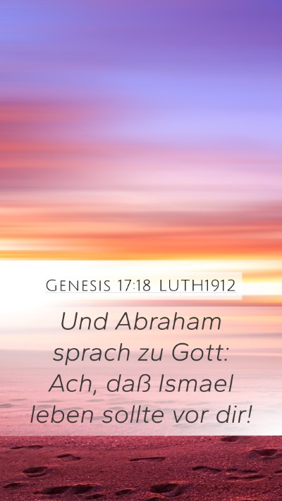 Genesis 17:18 LUTH1912 Bible Verse Image