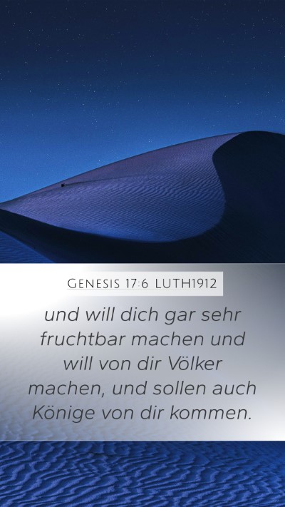 Genesis 17:6 LUTH1912 Bible Verse Image