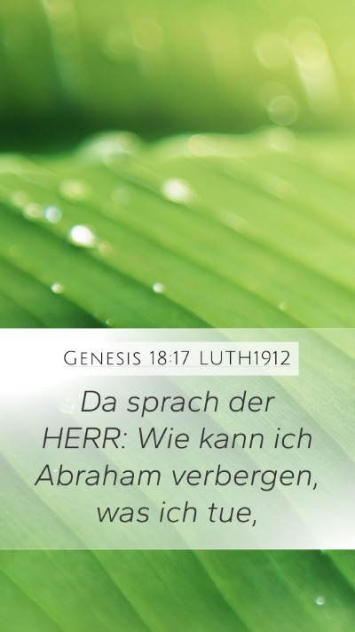 Genesis 18:17 LUTH1912 Bible Verse Image