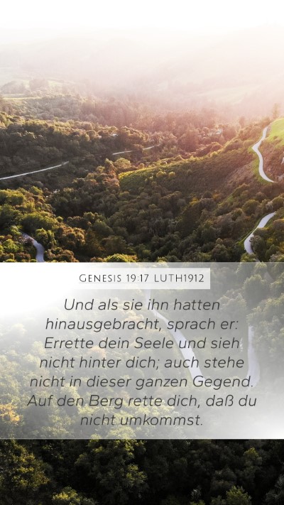 Genesis 19:17 LUTH1912 Bible Verse Image