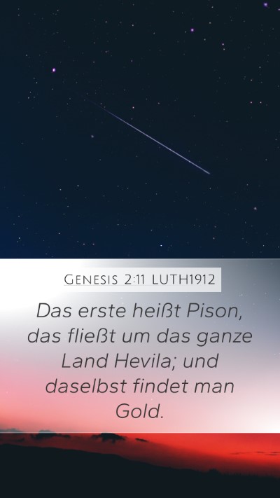 Genesis 2:11 LUTH1912 Bible Verse Image