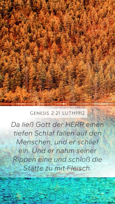 Genesis 2:21 LUTH1912 Bible Verse Image