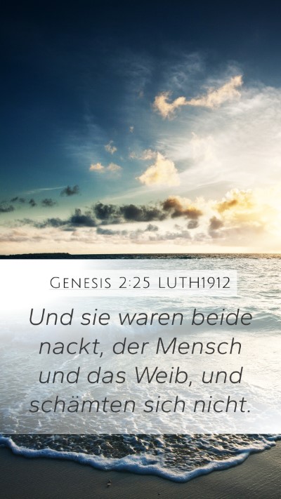 Genesis 2:25 LUTH1912 Bible Verse Image