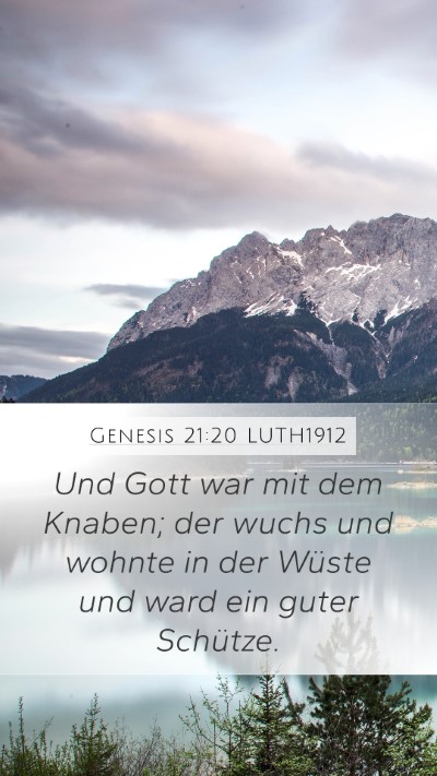 Genesis 21:20 LUTH1912 Bible Verse Image