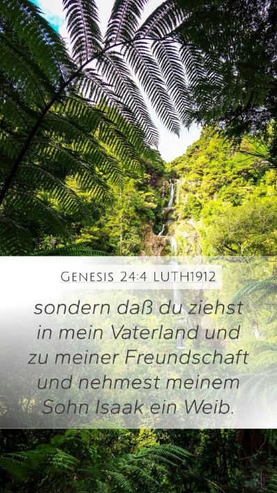 Genesis 24:4 LUTH1912 Bible Verse Image