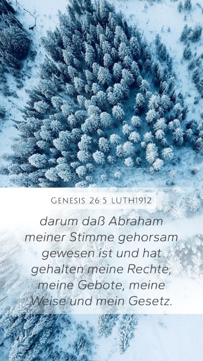 Genesis 26:5 LUTH1912 Bible Verse Image