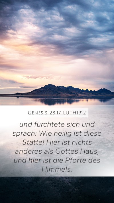 Genesis 28:17 LUTH1912 Bible Verse Image