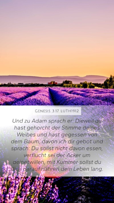 Genesis 3:17 LUTH1912 Bible Verse Image