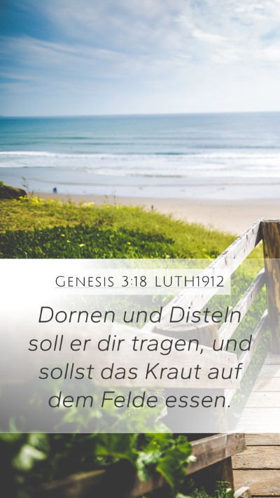 Genesis 3:18 LUTH1912 Bible Verse Image