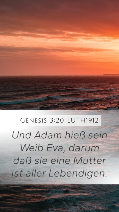 Genesis 3:20 LUTH1912 Bible Verse Image