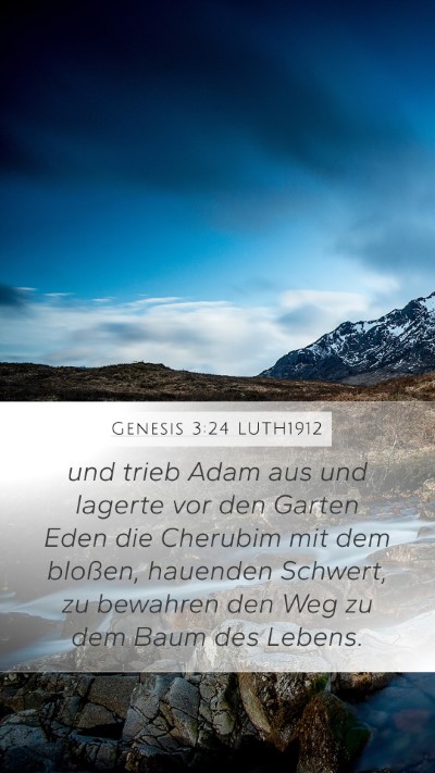 Genesis 3:24 LUTH1912 Bible Verse Image