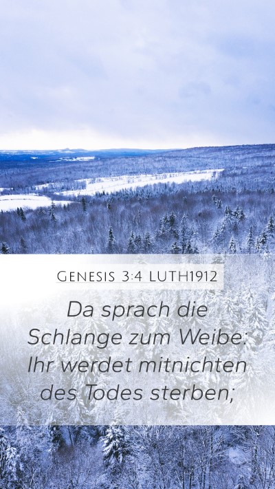 Genesis 3:4 LUTH1912 Bible Verse Image
