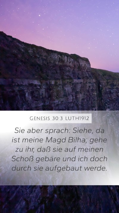 Genesis 30:3 LUTH1912 Bible Verse Image