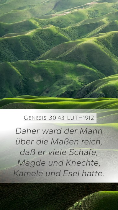 Genesis 30:43 LUTH1912 Bible Verse Image