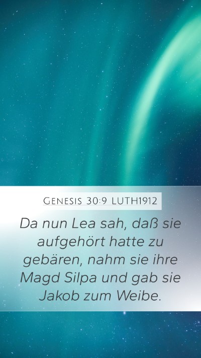 Genesis 30:9 LUTH1912 Bible Verse Image