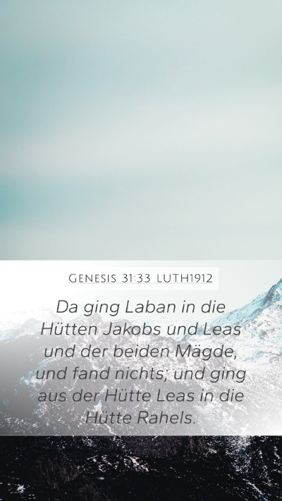 Genesis 31:33 LUTH1912 Bible Verse Image