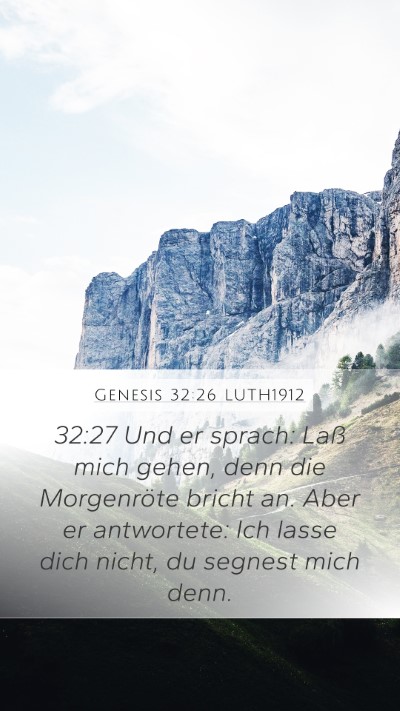 Genesis 32:26 LUTH1912 Bible Verse Image