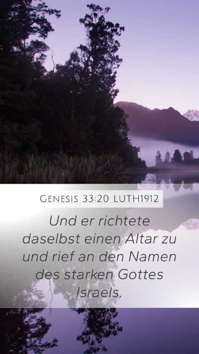 Genesis 33:20 LUTH1912 Bible Verse Image