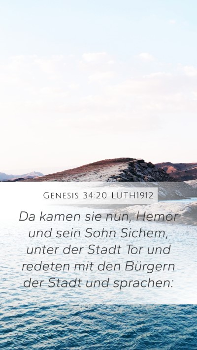 Genesis 34:20 LUTH1912 Bible Verse Image