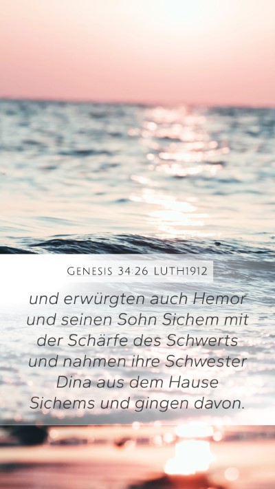 Genesis 34:26 LUTH1912 Bible Verse Image