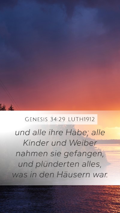 Genesis 34:29 LUTH1912 Bible Verse Image