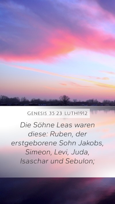 Genesis 35:23 LUTH1912 Bible Verse Image