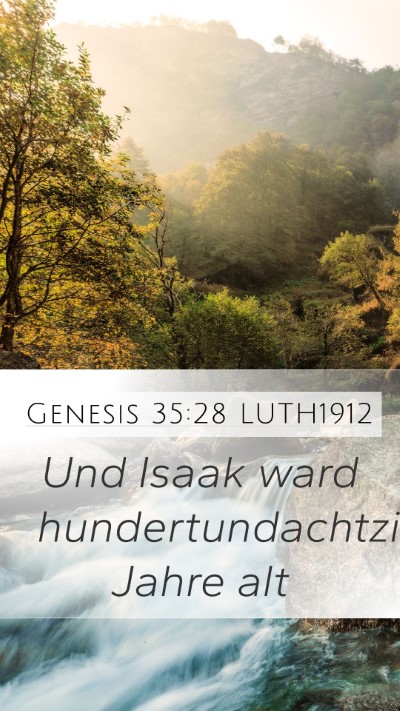 Genesis 35:28 LUTH1912 Bible Verse Image