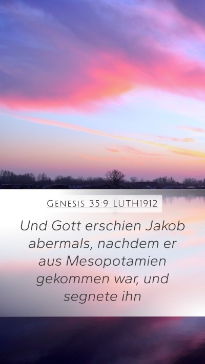Genesis 35:9 LUTH1912 Bible Verse Image
