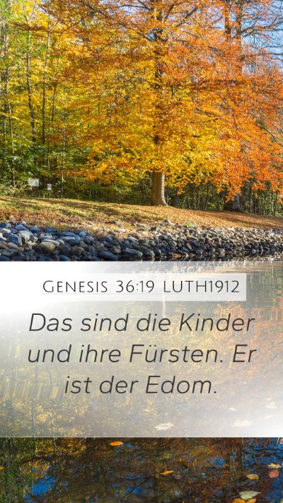 Genesis 36:19 LUTH1912 Bible Verse Image
