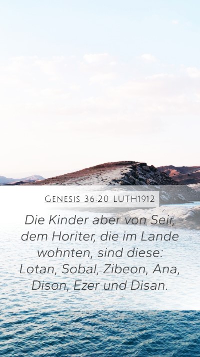 Genesis 36:20 LUTH1912 Bible Verse Image
