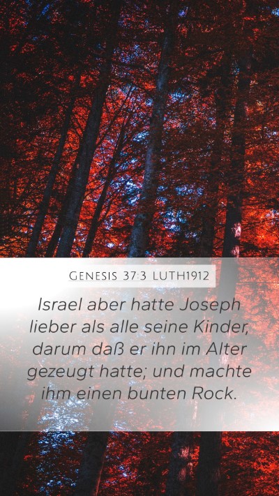 Genesis 37:3 LUTH1912 Bible Verse Image